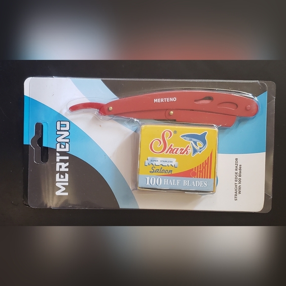 straight edge razor and blades NEW - Picture 3 of 3